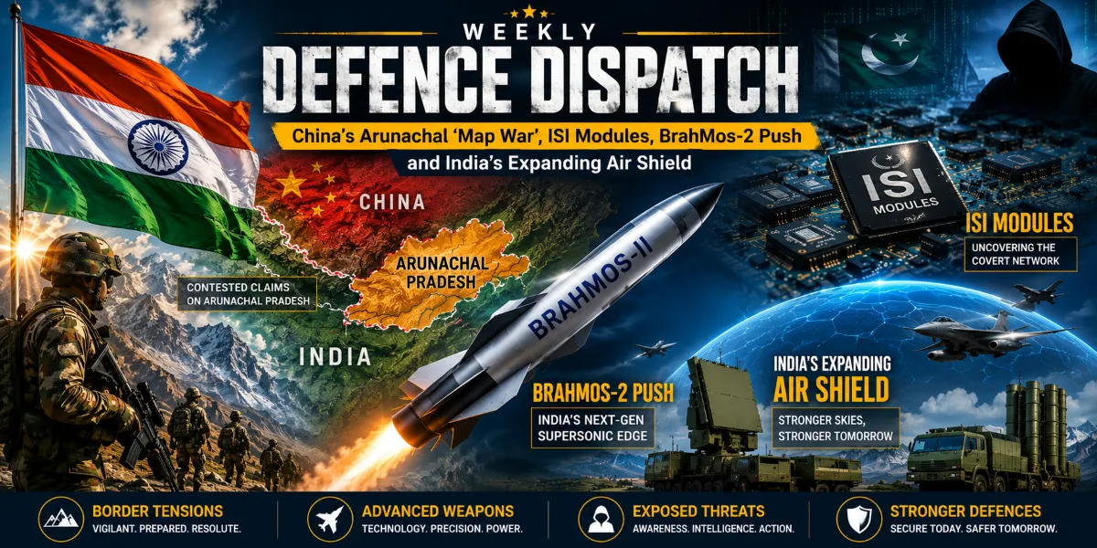 Weekly Defence Dispatch: China’s Arunachal ‘Map War’, ISI Modules, BrahMos-2 Push and India’s Expanding Air Shield