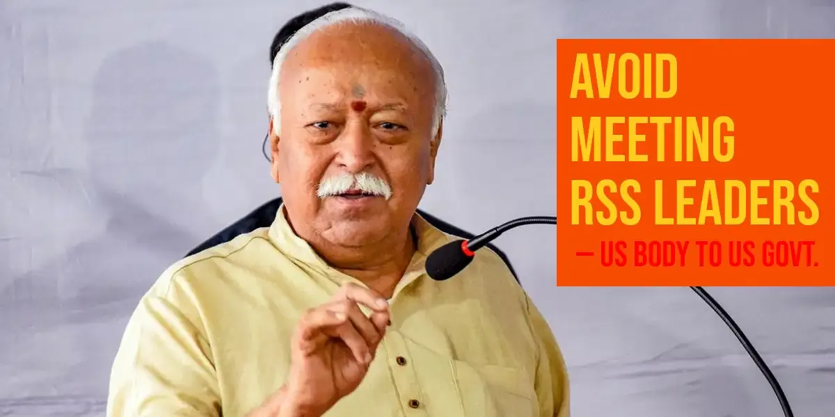 US Advises Avoiding RSS Leaders Including Modi Ahead of Bhagwat Visit