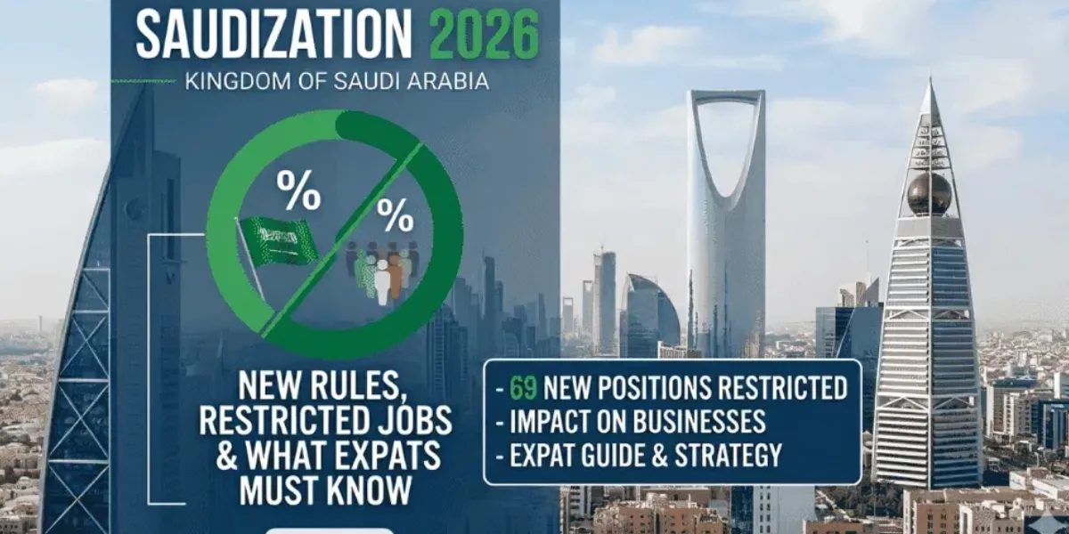 Expats in Saudi Arabia | Saudization 2026 Update: Which Jobs Are Closing for Expats and Which Sectors Are Still Hiring?