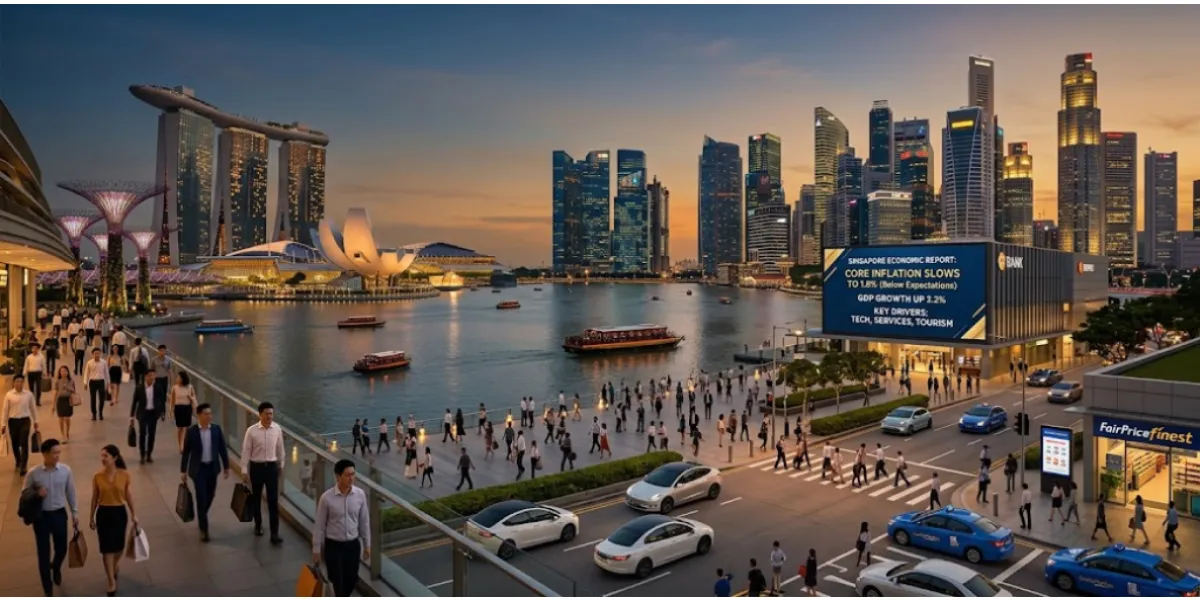 Singapore Core Inflation Slows Below Expectations As Economy Gains Momentum
