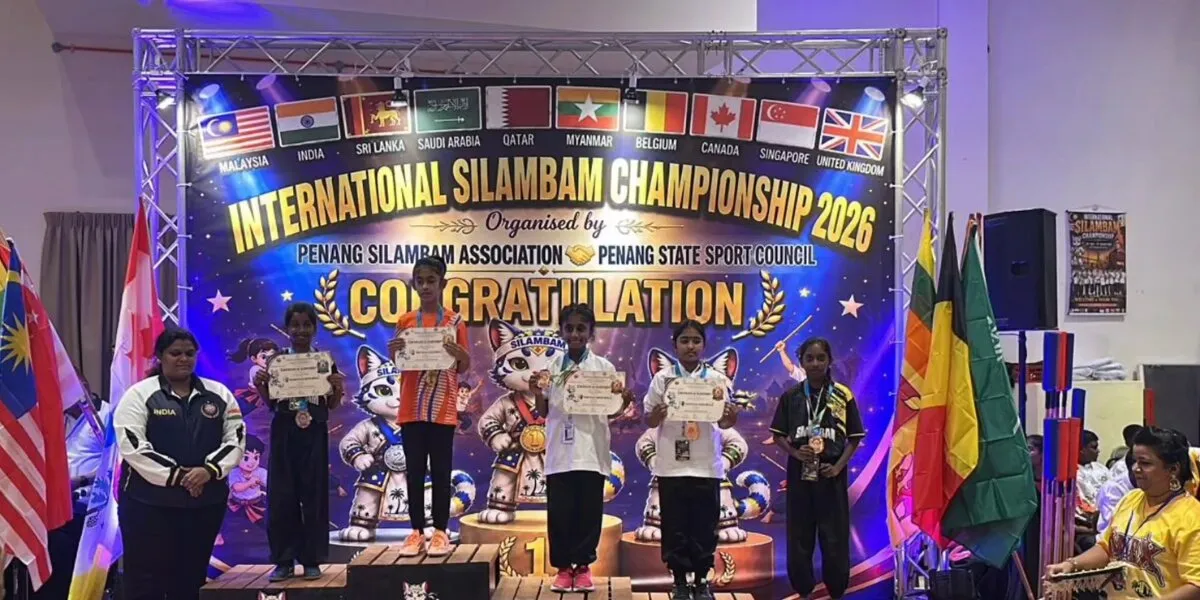 Riyadh-Based Indian Students Shine on the International Stage with Tamil Heritage Silambam – A Moment of Pride for India!