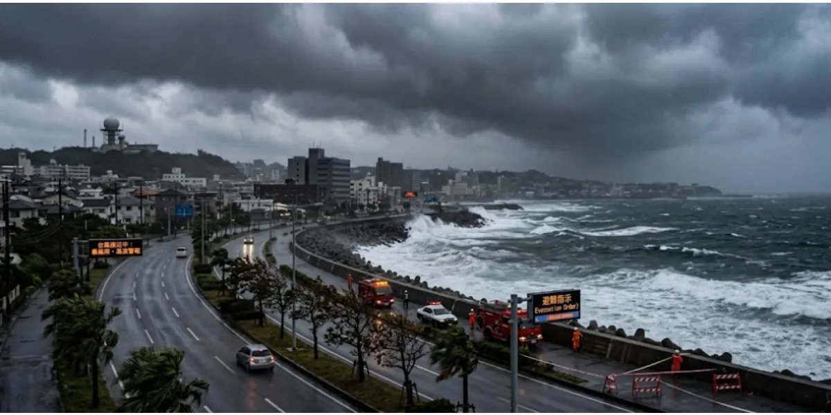 Typhoon Dujuan Moves Toward Japan, Triggering Severe Weather Warnings