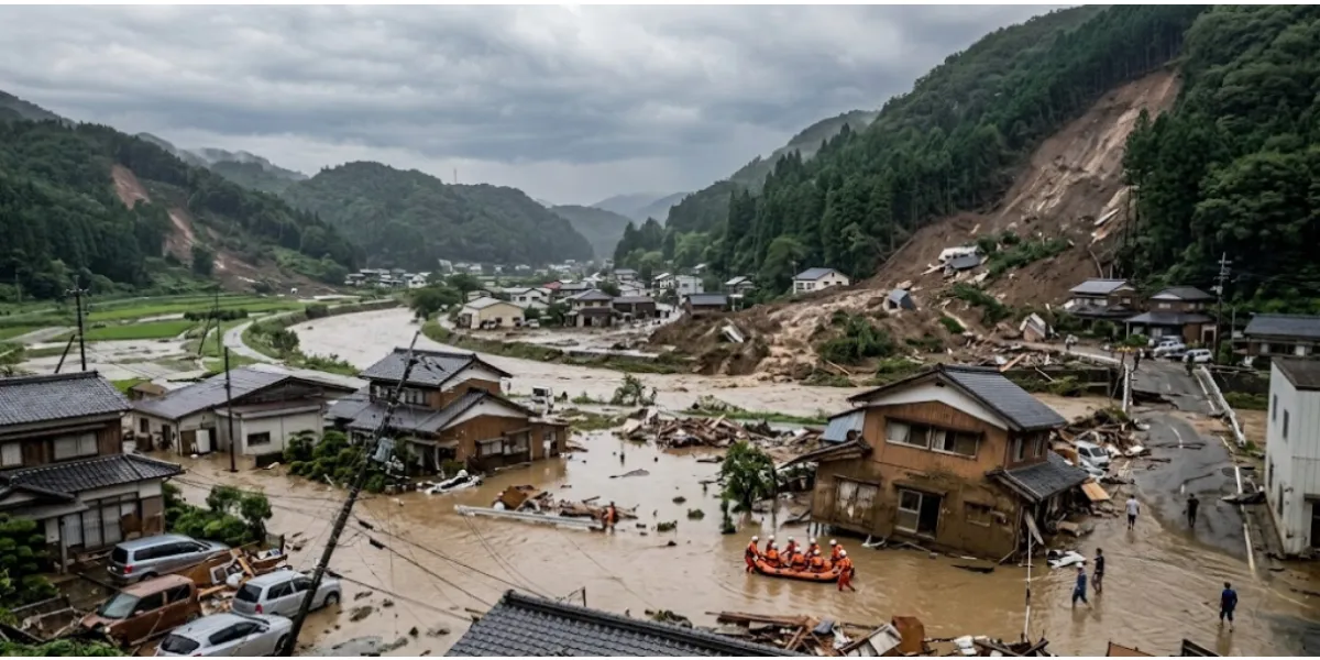 Typhoon Dujuan Leaves Deadly Flooding and Landslide Damage Across Japan
