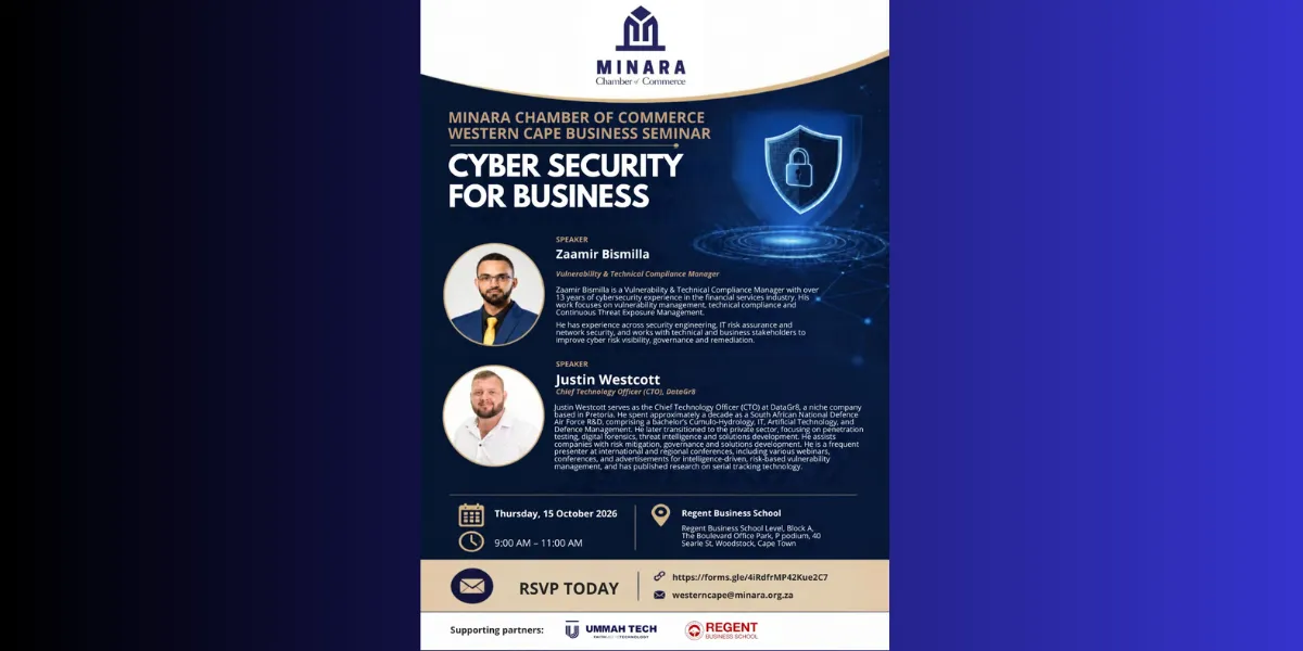 Minara Chamber Western Cape Chapter to Host Cyber Security Workshop for Business Community