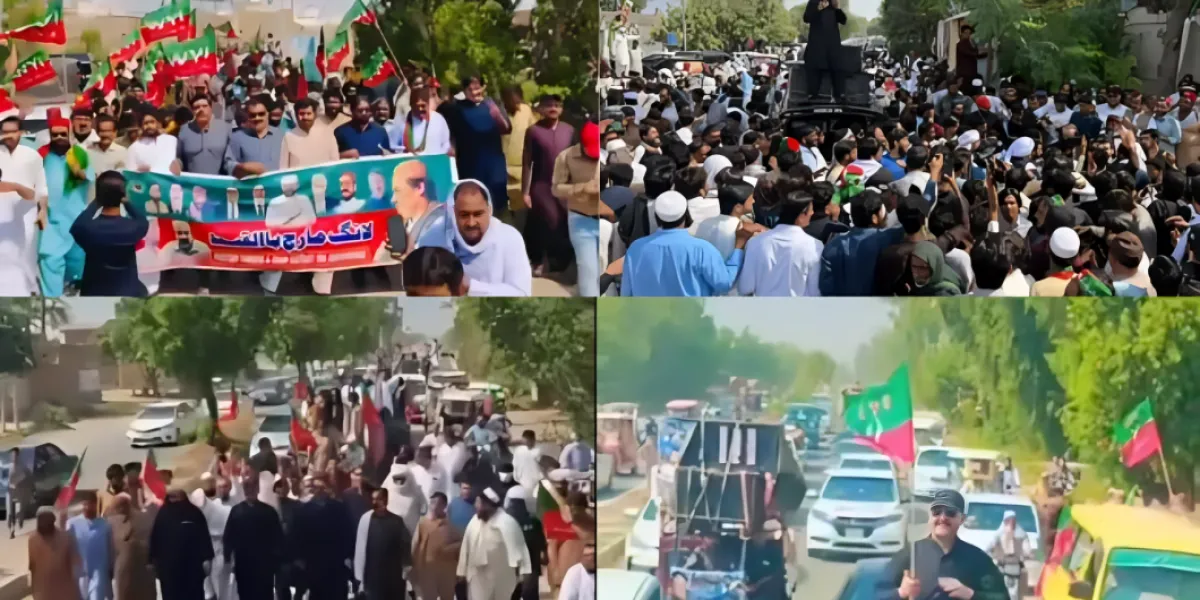 PTI Long March: First Phase Begins Following Negotiation Deadlock; Khyber Pakhtunkhwa Convoys Head Towards Gandi Chowk