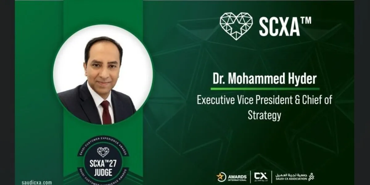 SCXA 2027: Dr. Mohammed S. Hyder Selected Among Distinguished Judges Panel in Driving Customer Experience Excellence Award