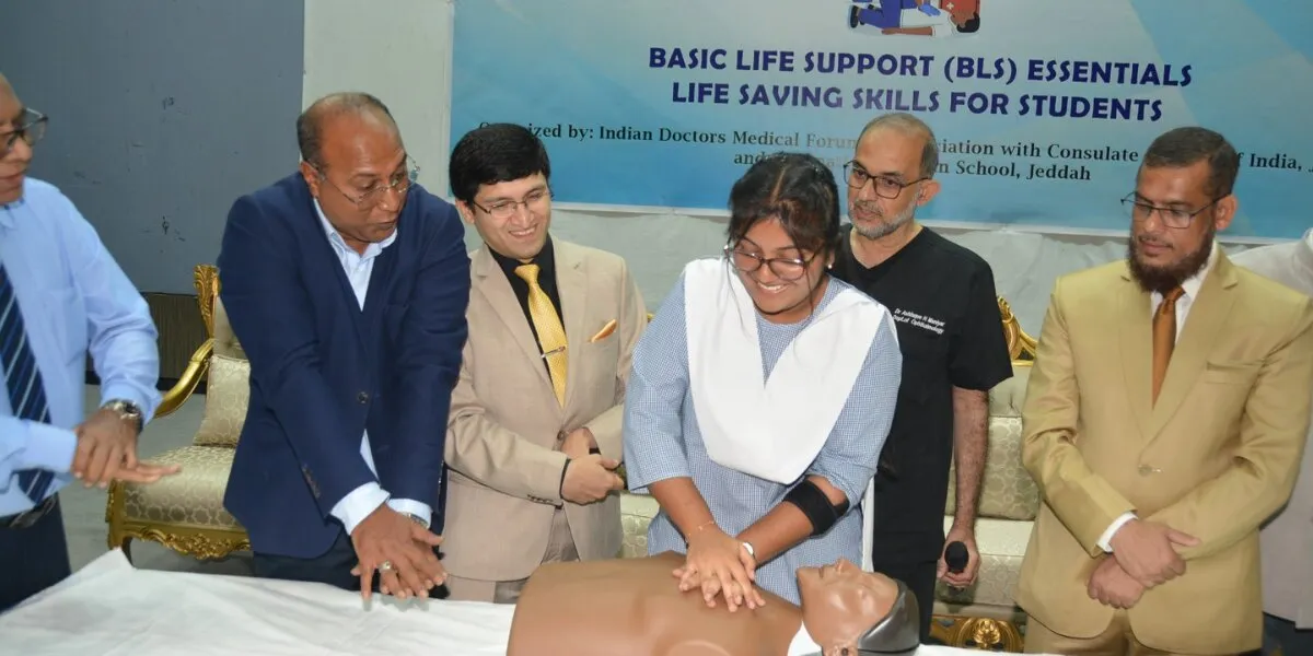 IDMF Basic Life Support Training Program for High School Students Held At IISJ.
