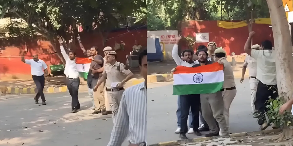 India | CJP Leaders Jump Gate to Enter Jantar Mantar, Detained After Defying Delhi Police Order
