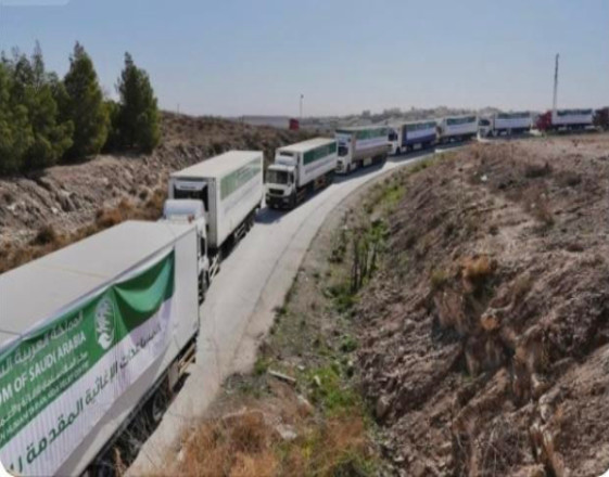 KSrelief Team Meets Syrian Ministers as 60-Truck Load of Aid Arrives